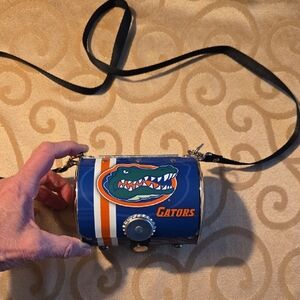 Little Earth Blue Crossbody Purse with Silver Hardware